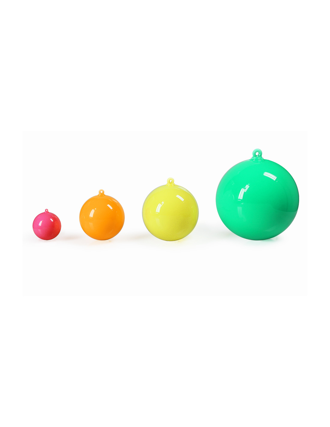 Keuze Psychologisch type Koop deelbare plastic bal met een hoge kwaliteit fluorescerende,  ondoorzichtige afwerking.