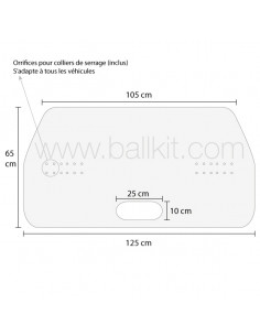 Kit de suspension pour faux plafond pour écran protection plexiglas